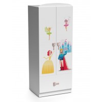 Dulap PRINCESS 2 usi - Camere Copii Premium MDF High Gloss Tema Printese Dulap PRINCESS 2 usi - Camere Copii Premium MDF High Gloss Tema Printese